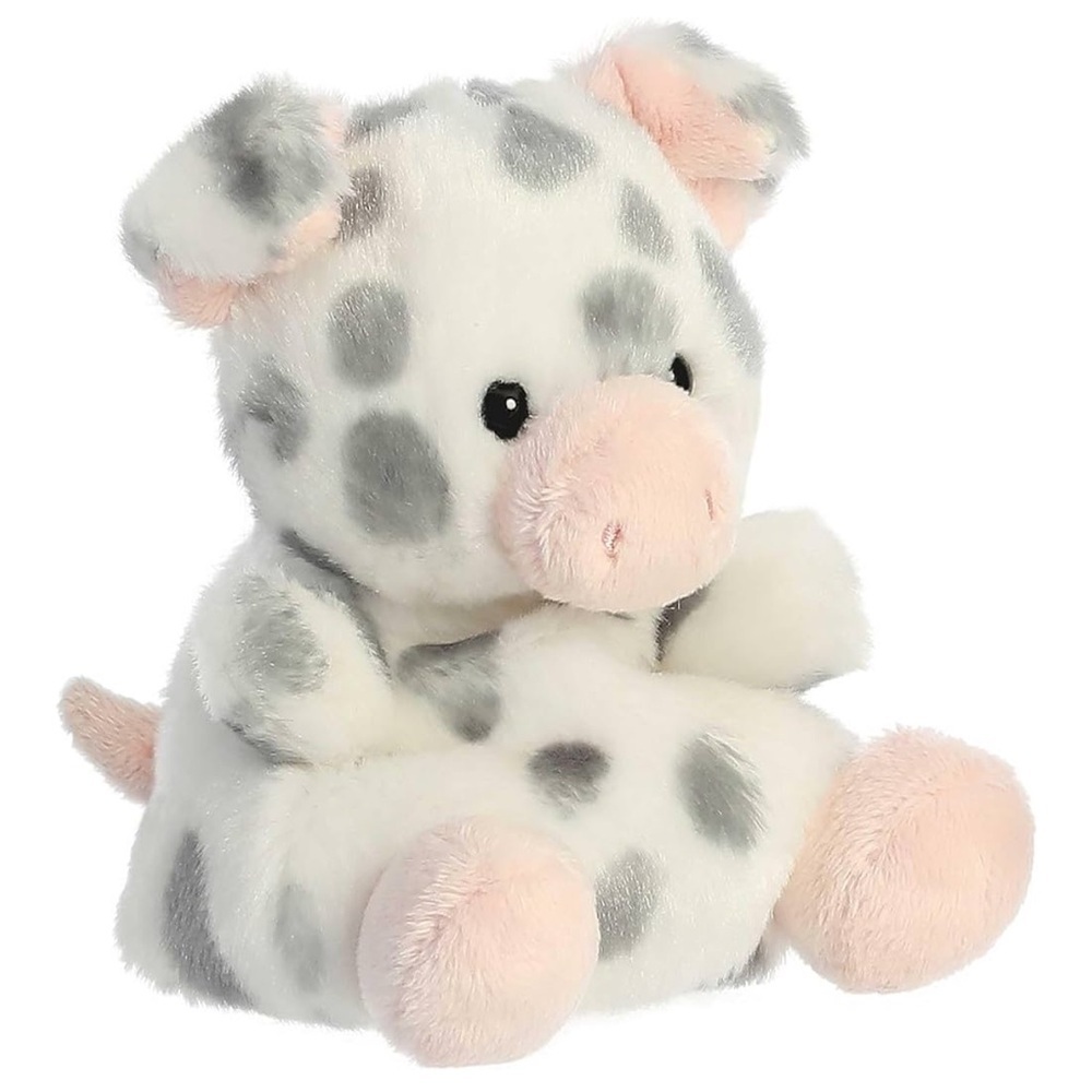 Adorable Palm Pals™ Piggles Spotted Piglet™ - Pocket-Sized White 5 Inches - Picture 2 of 7